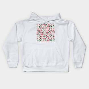 Romantic Flowers Pattern Kids Hoodie